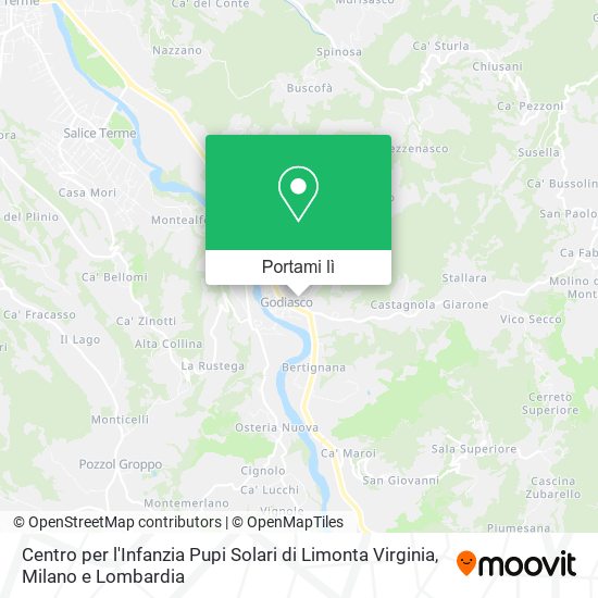 Mappa Centro per l'Infanzia Pupi Solari di Limonta Virginia