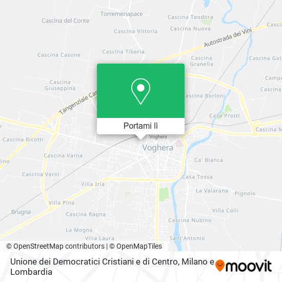 Mappa Unione dei Democratici Cristiani e di Centro