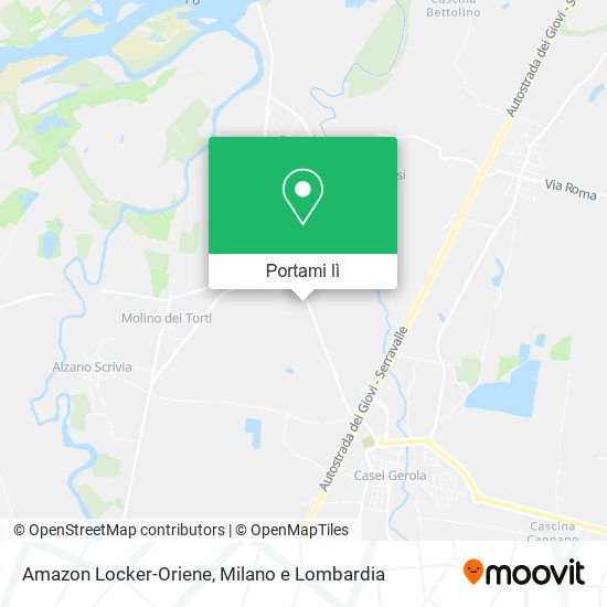 Mappa Amazon Locker-Oriene