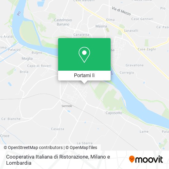 Mappa Cooperativa Italiana di Ristorazione