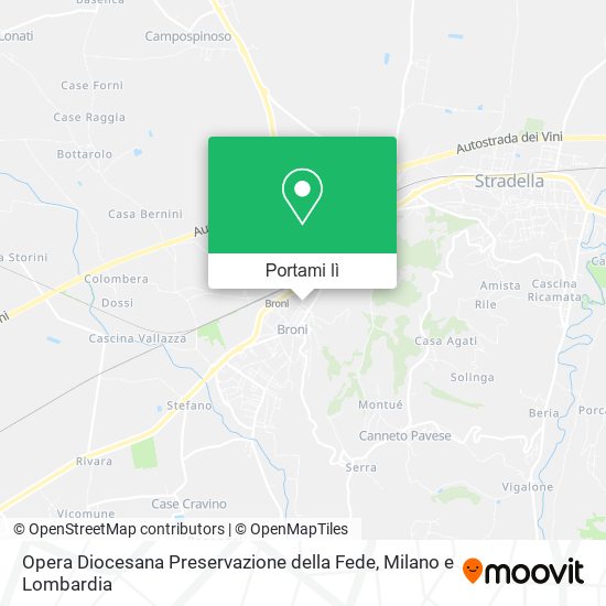 Mappa Opera Diocesana Preservazione della Fede