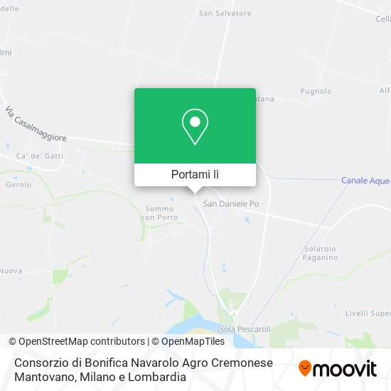 Mappa Consorzio di Bonifica Navarolo Agro Cremonese Mantovano