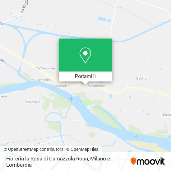 Mappa Fioreria la Rosa di Camazzola Rosa