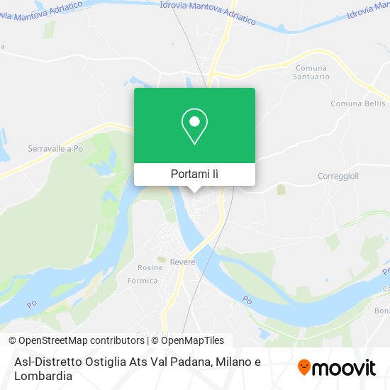 Mappa Asl-Distretto Ostiglia Ats Val Padana