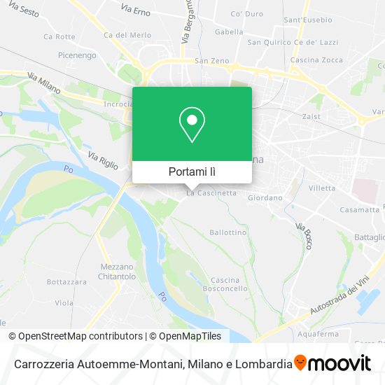 Mappa Carrozzeria Autoemme-Montani