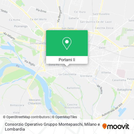 Mappa Consorzio Operativo Gruppo Montepaschi