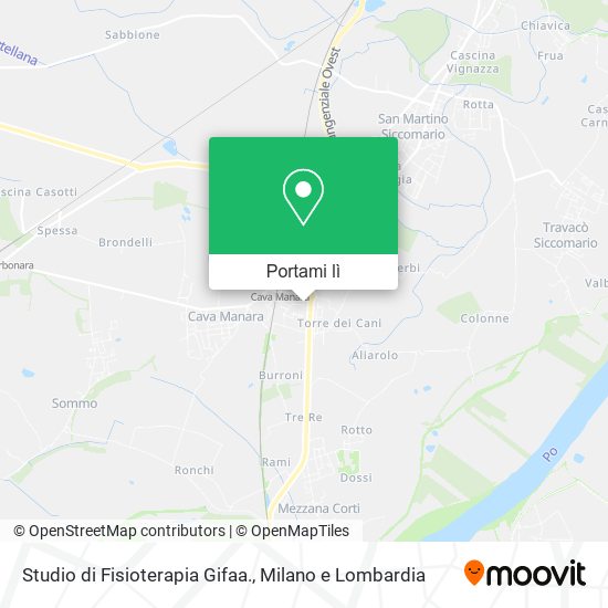 Mappa Studio di Fisioterapia Gifaa.