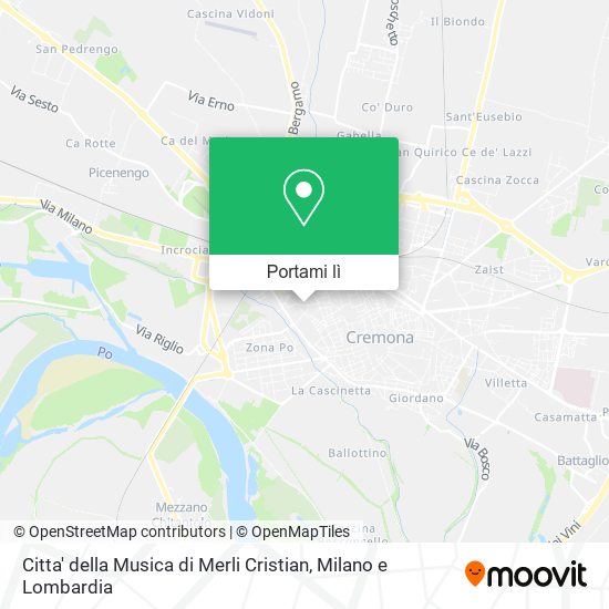 Mappa Citta' della Musica di Merli Cristian