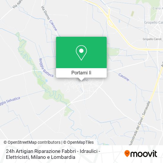 Mappa 24h Artigian Riparazione Fabbri - Idraulici - Elettricisti