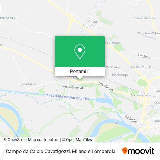 Mappa Campo da Calcio Cavatigozzi