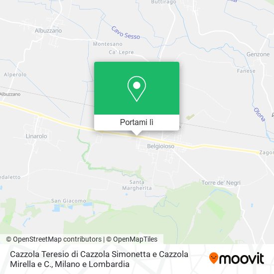 Mappa Cazzola Teresio di Cazzola Simonetta e Cazzola Mirella e C.