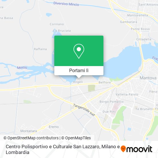 Mappa Centro Polisportivo e Culturale San Lazzaro