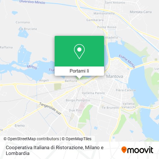 Mappa Cooperativa Italiana di Ristorazione