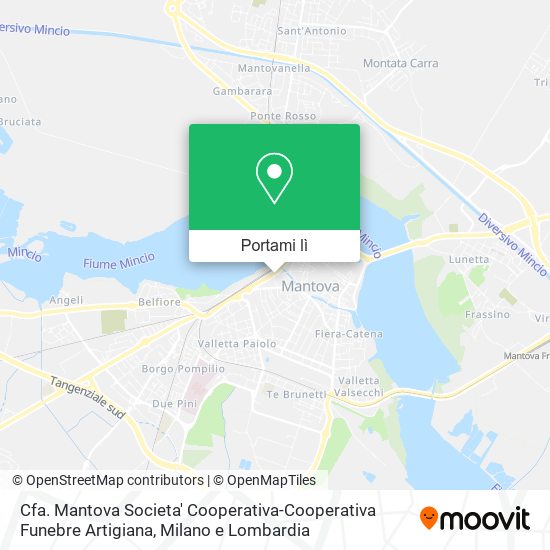 Mappa Cfa. Mantova Societa' Cooperativa-Cooperativa Funebre Artigiana