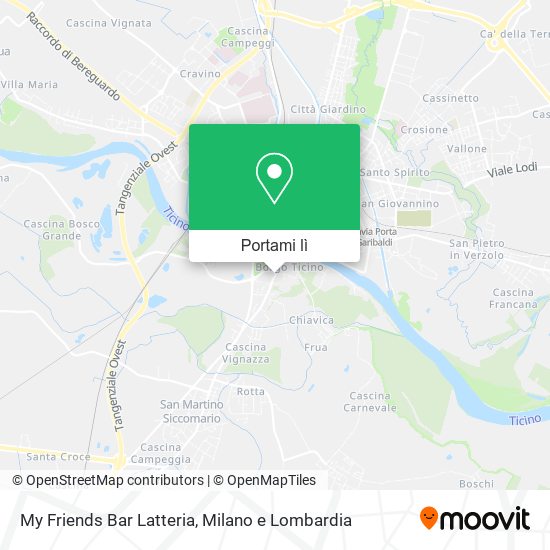 Mappa My Friends Bar Latteria