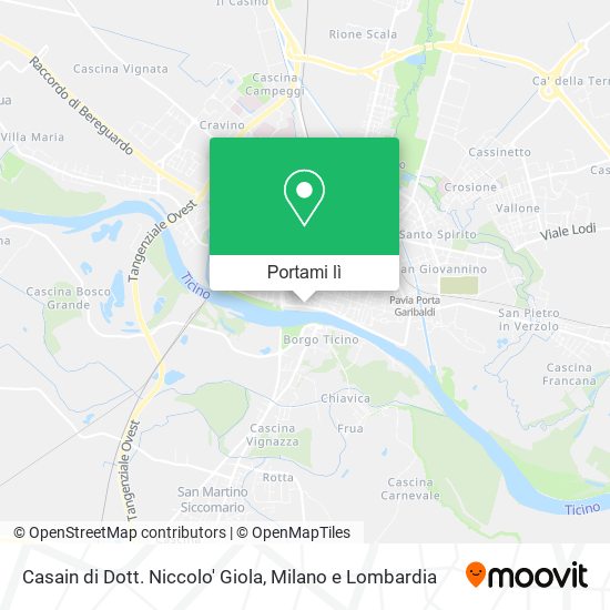 Mappa Casain di Dott. Niccolo' Giola