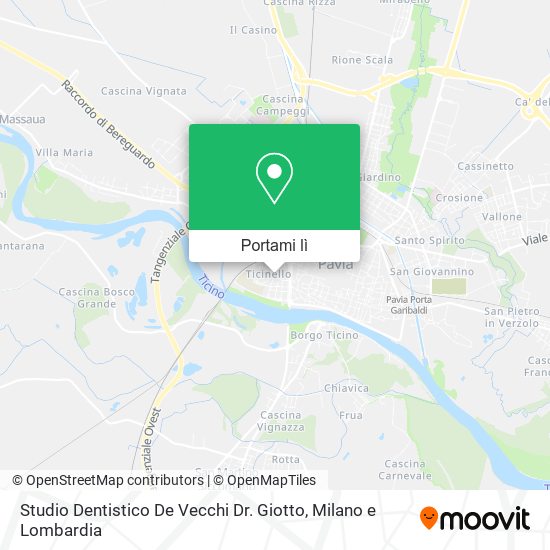 Mappa Studio Dentistico De Vecchi Dr. Giotto