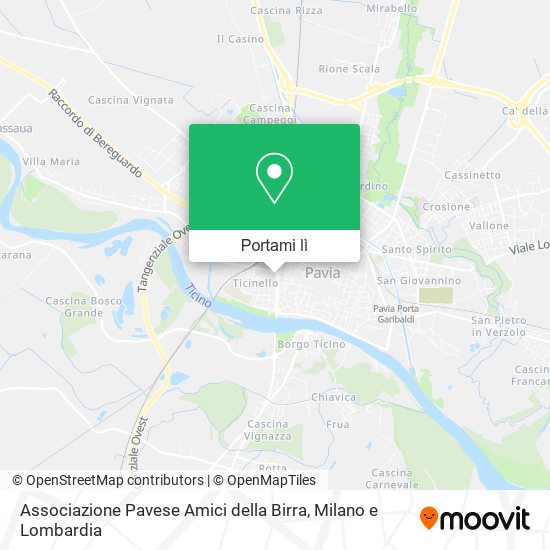 Mappa Associazione Pavese Amici della Birra