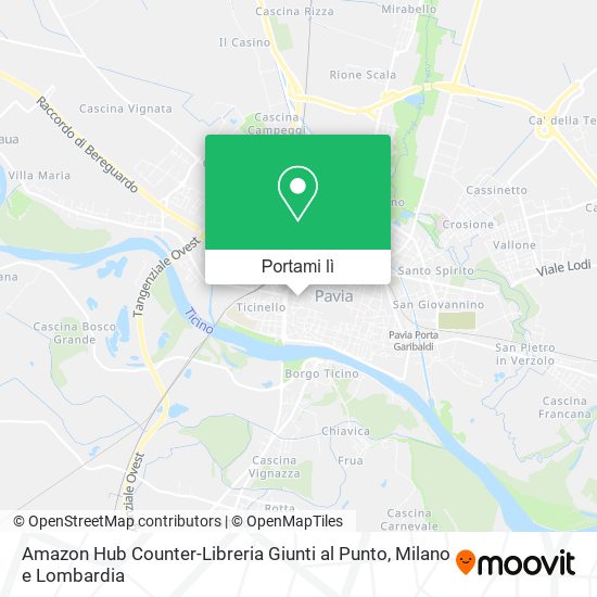 Mappa Amazon Hub Counter-Libreria Giunti al Punto
