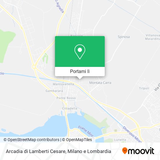 Mappa Arcadia di Lamberti Cesare