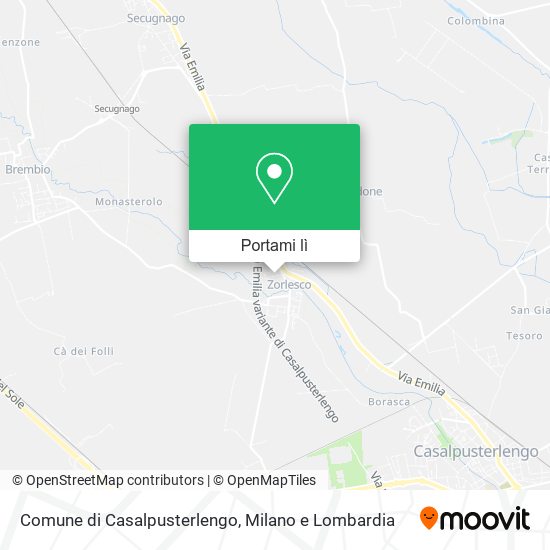 Mappa Comune di Casalpusterlengo