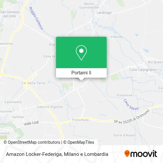 Mappa Amazon Locker-Federiga