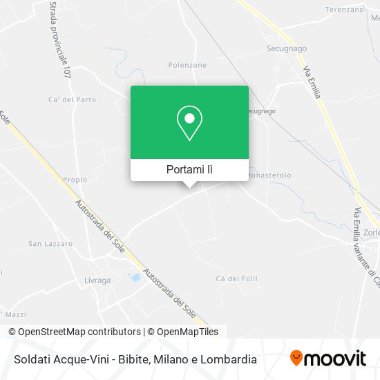 Mappa Soldati Acque-Vini - Bibite