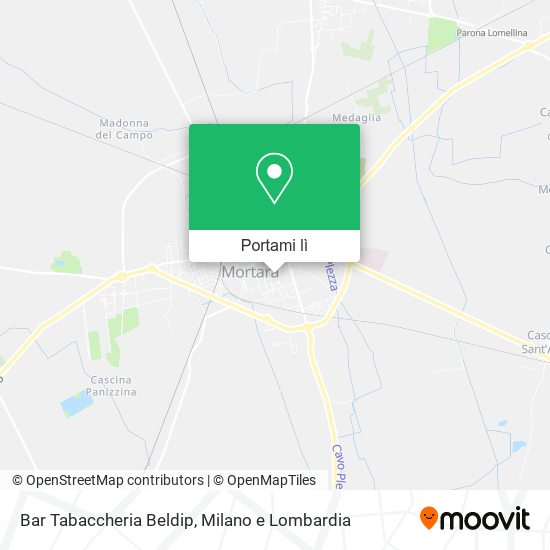 Mappa Bar Tabaccheria Beldip