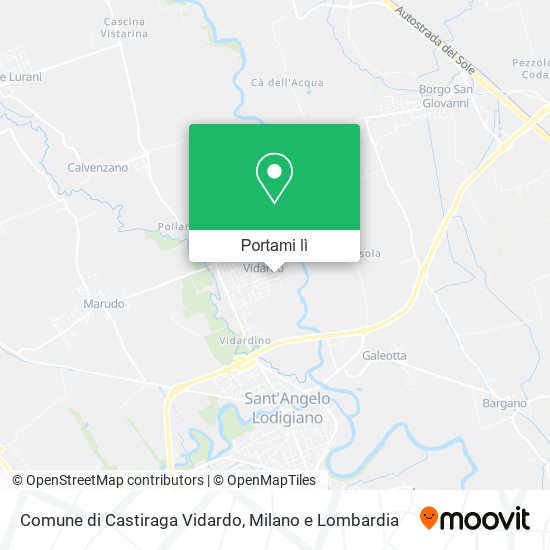 Mappa Comune di Castiraga Vidardo