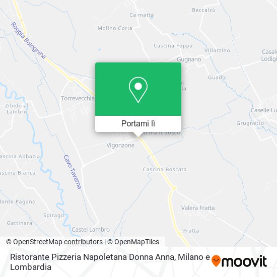 Mappa Ristorante Pizzeria Napoletana Donna Anna