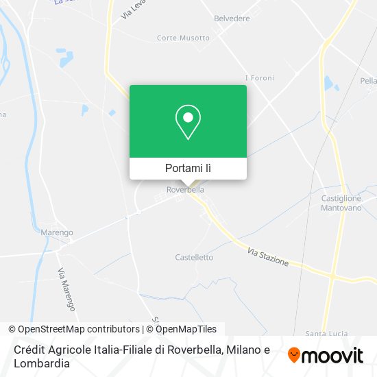 Mappa Crédit Agricole Italia-Filiale di Roverbella