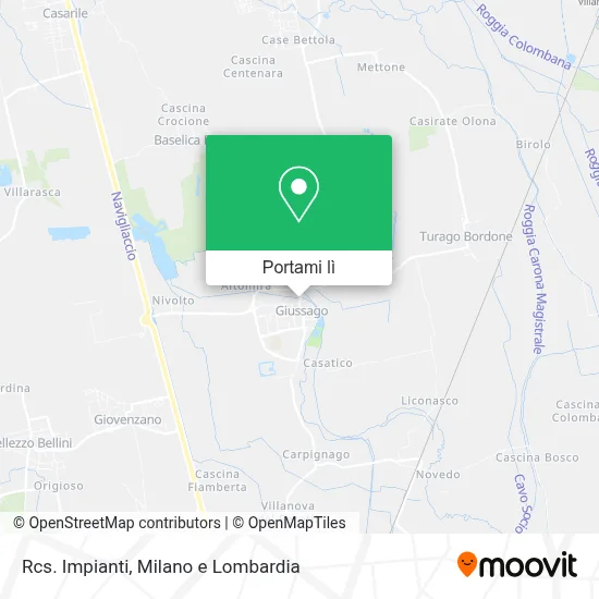 Mappa Rcs. Impianti