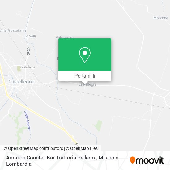 Mappa Amazon Counter-Bar Trattoria Pellegra
