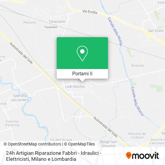 Mappa 24h Artigian Riparazione Fabbri - Idraulici - Elettricisti