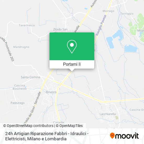 Mappa 24h Artigian Riparazione Fabbri - Idraulici - Elettricisti