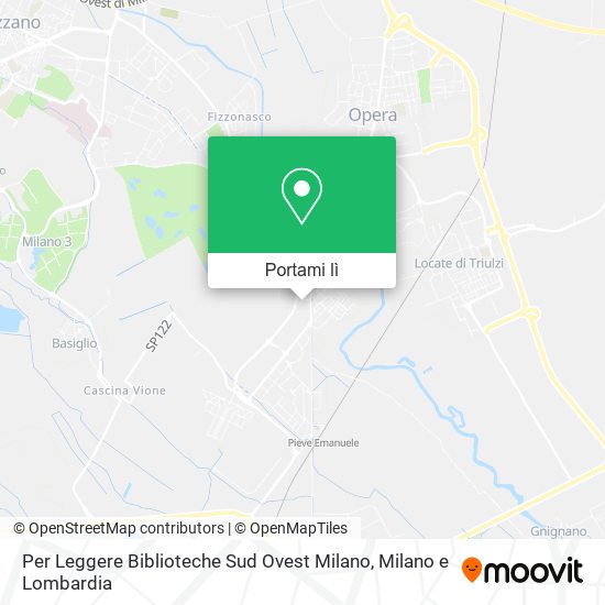 Mappa Per Leggere Biblioteche Sud Ovest Milano