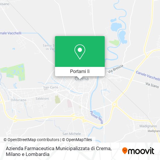 Mappa Azienda Farmaceutica Municipalizzata di Crema