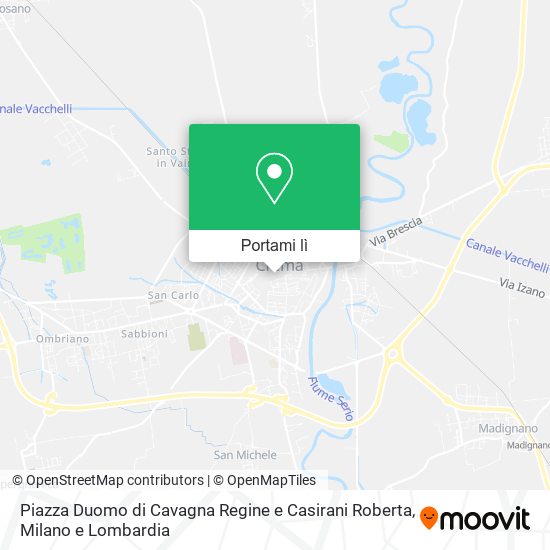 Mappa Piazza Duomo di Cavagna Regine e Casirani Roberta