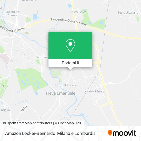 Mappa Amazon Locker-Bennardo