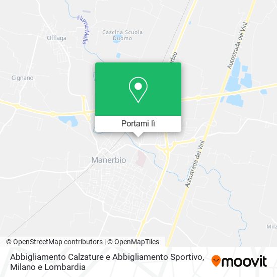 Mappa Abbigliamento Calzature e Abbigliamento Sportivo