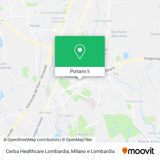 Mappa Cerba Healthcare Lombardia