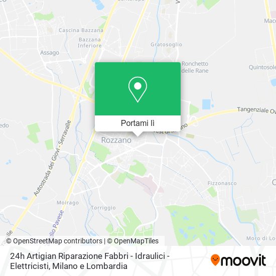 Mappa 24h Artigian Riparazione Fabbri - Idraulici - Elettricisti