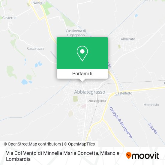 Mappa Via Col Vento di Minnella Maria Concetta