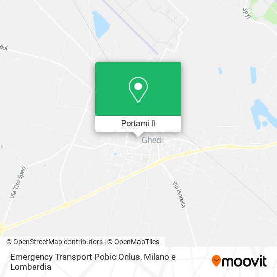 Mappa Emergency Transport Pobic Onlus