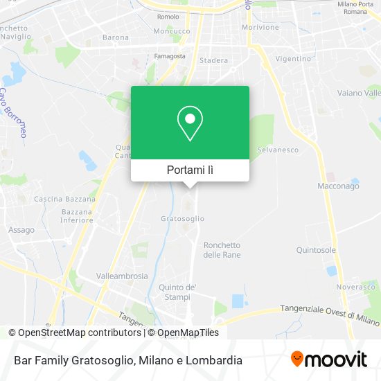 Mappa Bar Family Gratosoglio