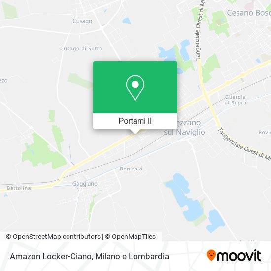 Mappa Amazon Locker-Ciano