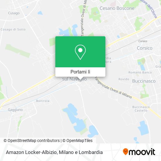 Mappa Amazon Locker-Albizio