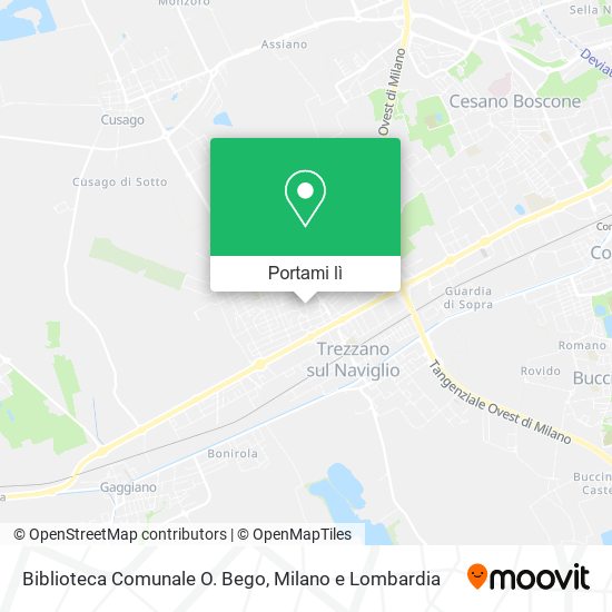 Mappa Biblioteca Comunale O. Bego