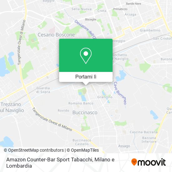 Mappa Amazon Counter-Bar Sport Tabacchi