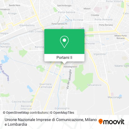 Mappa Unione Nazionale Imprese di Comunicazione